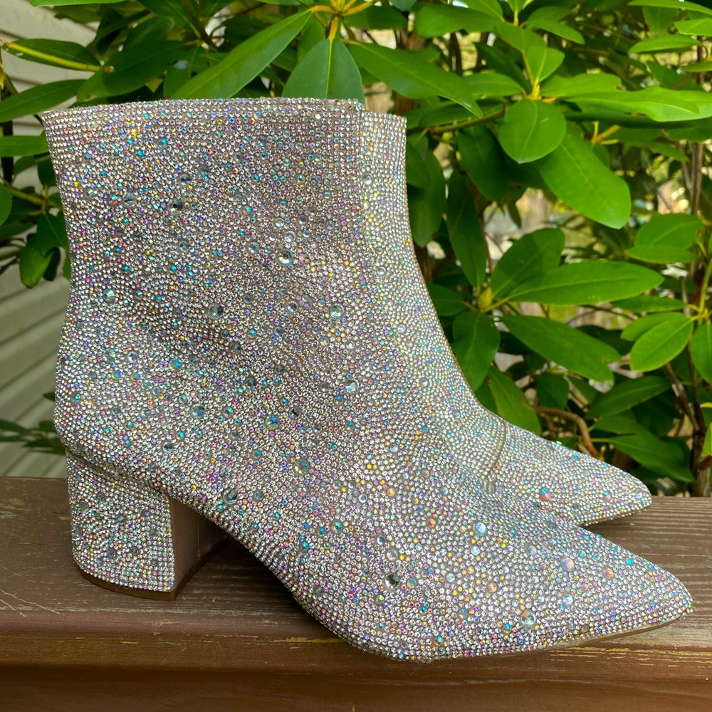 Betsey Johnson Rhinestone Sparkle Boot